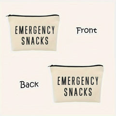 Letter Print Zipper Pouch Makeup Bag Toiletry Bag