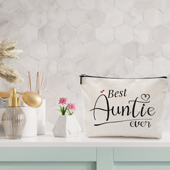 Linen Toiletry Bag Women Cosmetic Bag Birthday Niece From Auntie Nephew