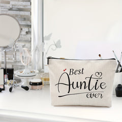 Linen Toiletry Bag Women Cosmetic Bag Birthday Niece From Auntie Nephew