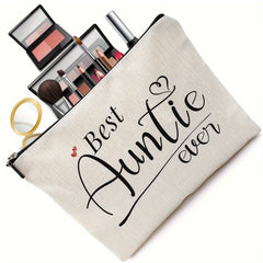 Linen Toiletry Bag Women Cosmetic Bag Birthday Niece From Auntie Nephew