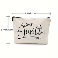 Linen Toiletry Bag Women Cosmetic Bag Birthday Niece From Auntie Nephew