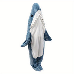 Cartoon Shark Sleeping Bag Warm Blanket for Home & Outdoor Use