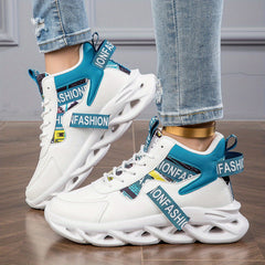 Women's Letter Graphic Athletic Sneakers Flying Woven Running Shoes