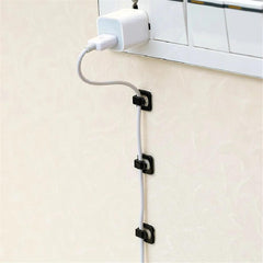 18Pcs Desk USB Organizer Holder Self adhesive Cable Clip Cord Holder