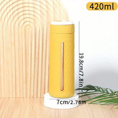Double Wall Glass Cup Holder, Insulated & Drop Resistant Water Cup