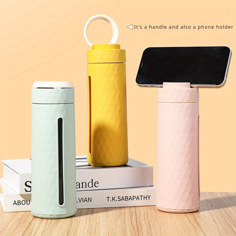 Double Wall Glass Cup Holder, Insulated & Drop Resistant Water Cup