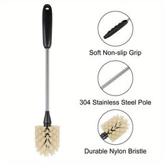 3pcs Cup Brush Set for Easy Cleaning Coffee Mugs Tumblers and Flask Lids