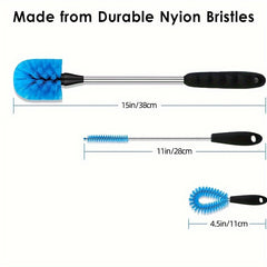 3pcs Cup Brush Set for Easy Cleaning Coffee Mugs Tumblers and Flask Lids