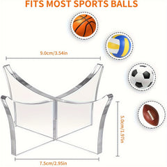 Acrylic Ball Stand Portable Display for Sports Balls