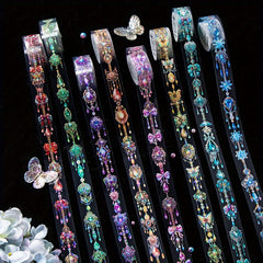 Tape Jewelry Chain Style Stickers - 8 Different Styles