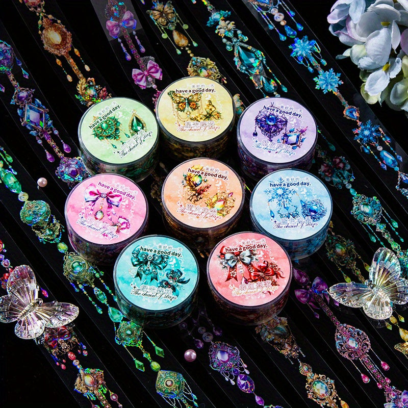 Tape Jewelry Chain Style Stickers - 8 Different Styles