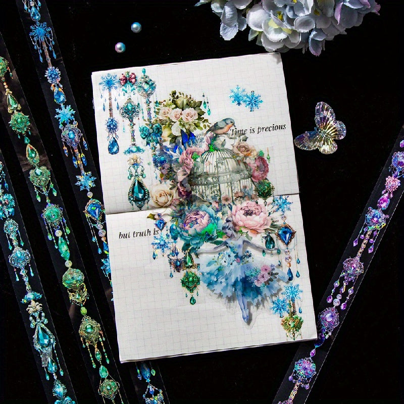 Tape Jewelry Chain Style Stickers - 8 Different Styles