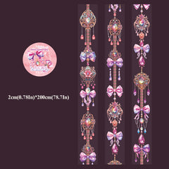 Tape Jewelry Chain Style Stickers - 8 Different Styles