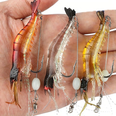 2.76in Bionic Soft Shrimp Lure - Ideal Prawn Fishing Tackle