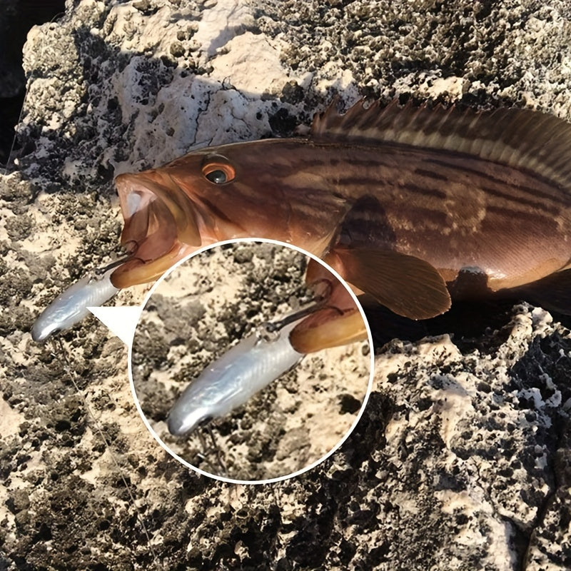 5pcs Soft Jig Silicone Fishing Lures for Bass Fishing