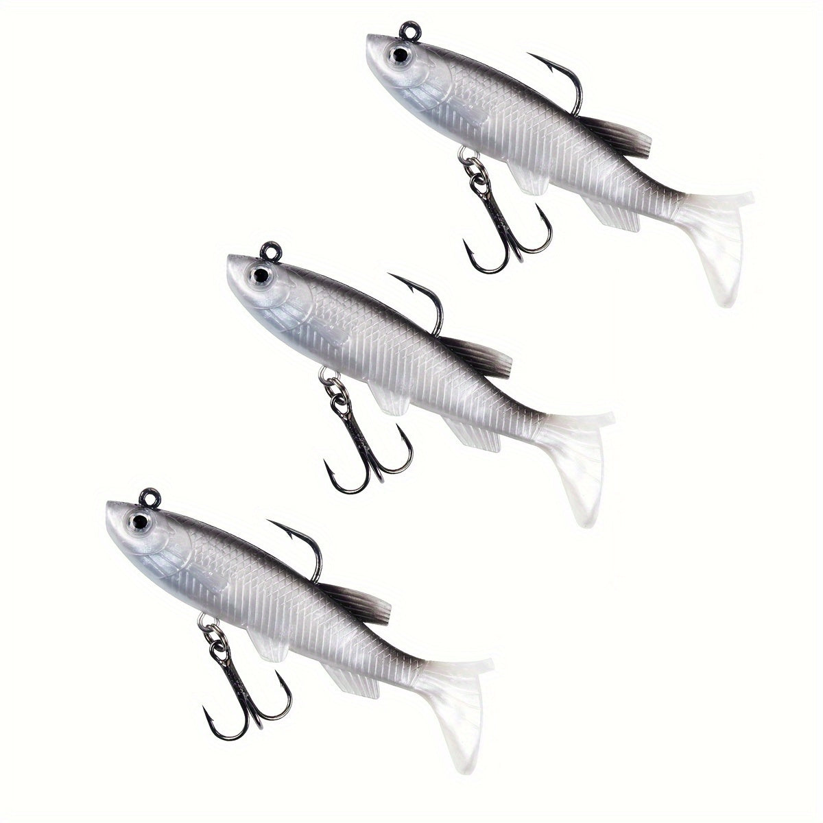 5pcs Soft Jig Silicone Fishing Lures for Bass Fishing