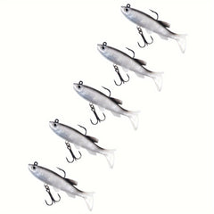5pcs Soft Jig Silicone Fishing Lures for Bass Fishing