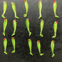 10pcs Fishing Soft Lures Bionic Paddle Tail Swimbaits 1.97inch