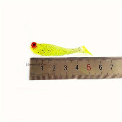 10pcs Fishing Soft Lures Bionic Paddle Tail Swimbaits 1.97inch