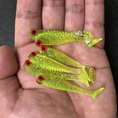 10pcs Fishing Soft Lures Bionic Paddle Tail Swimbaits 1.97inch