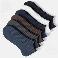Men's Solid Liner Anklets Socks Soft Breathable Sweat Absorbent