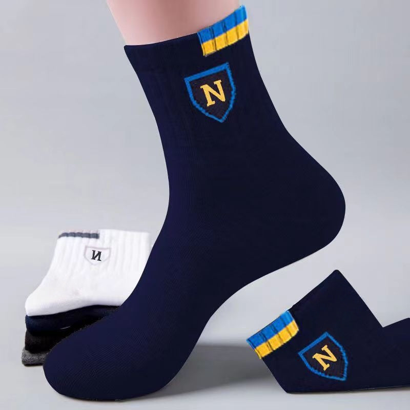Men's Pattern Crew Socks - Breathable Comfy Casual Unisex Socks