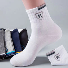 Men's Pattern Crew Socks - Breathable Comfy Casual Unisex Socks