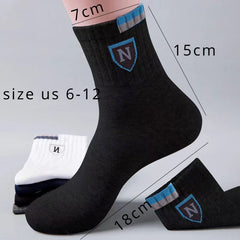 Men's Pattern Crew Socks - Breathable Comfy Casual Unisex Socks