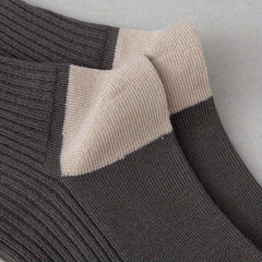 5 Pairs Men's Block Crew Socks Comfy Casual Unisex Outdoor All Seasons