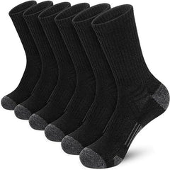 Men's Mid Crew Sport Socks - Breathable Sweat-Absorbing Comfort