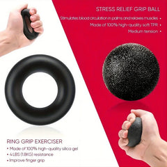 Hand Grip Strength Trainer Kit 4pcs Set