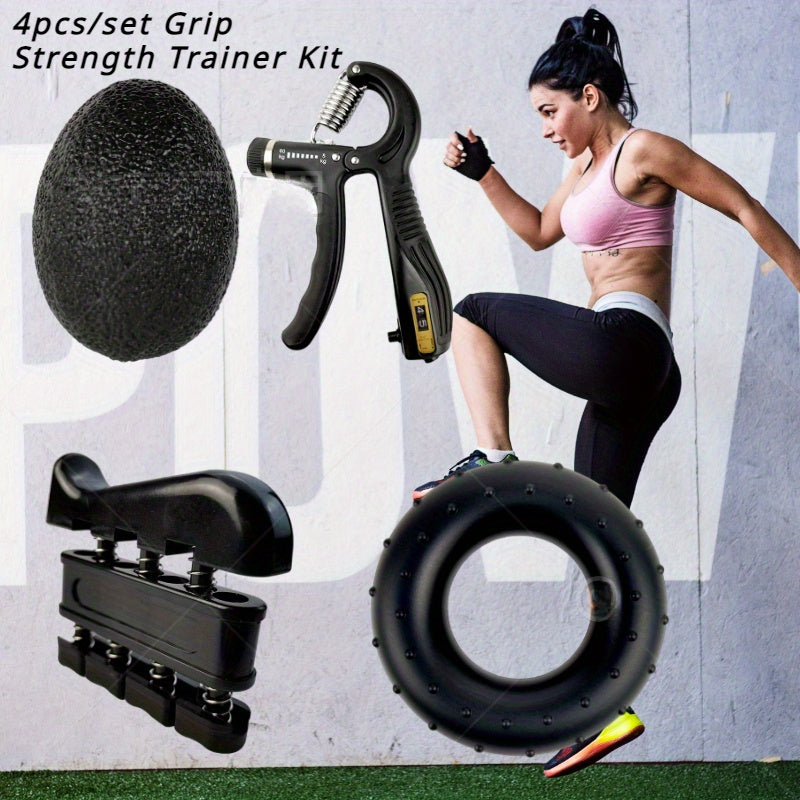 Hand Grip Strength Trainer Kit 4pcs Set
