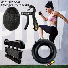 Hand Grip Strength Trainer Kit 4pcs Set