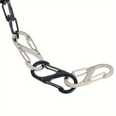 5pcs Small Carabiner Double Snap Hook Keychain for Hiking and Camping