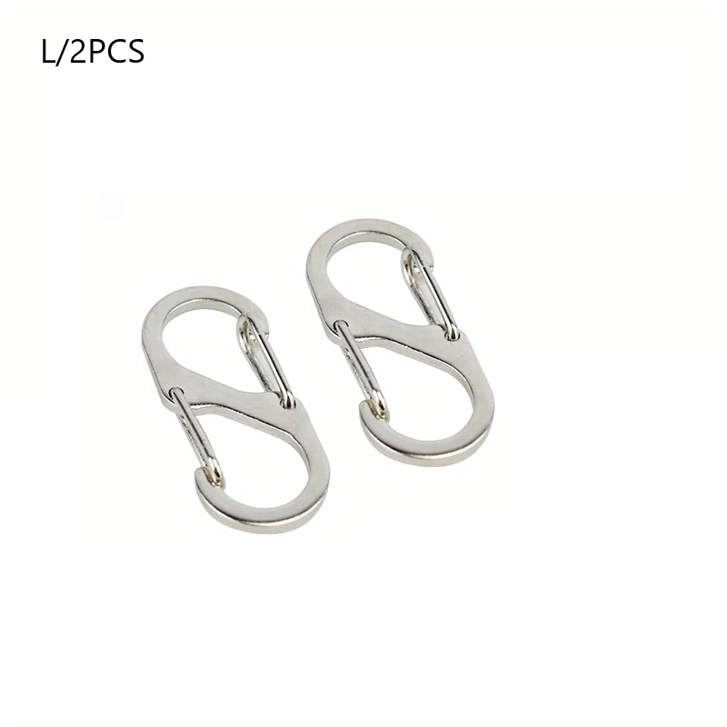 5pcs Small Carabiner Double Snap Hook Keychain for Hiking and Camping