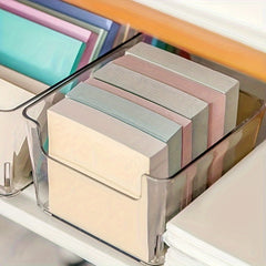 Clear Small Sticky Note Storage Box Plastic Storage Box For Coins Keys