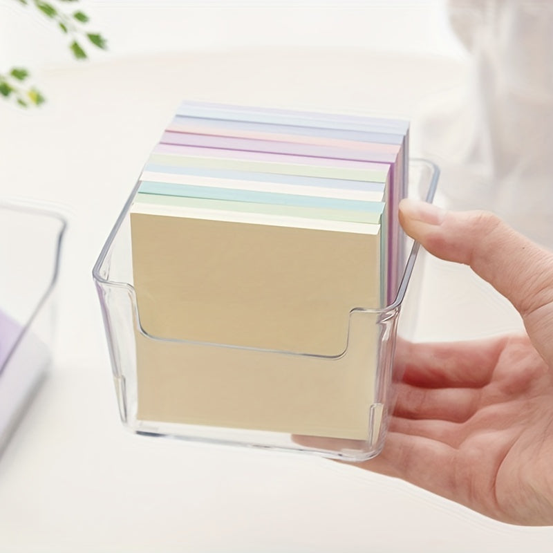 Clear Small Sticky Note Storage Box Plastic Storage Box For Coins Keys