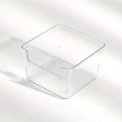 Clear Small Sticky Note Storage Box Plastic Storage Box For Coins Keys