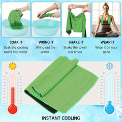 4pcs Cooling Yoga Towel Microfiber Quick Drying Sports Towel