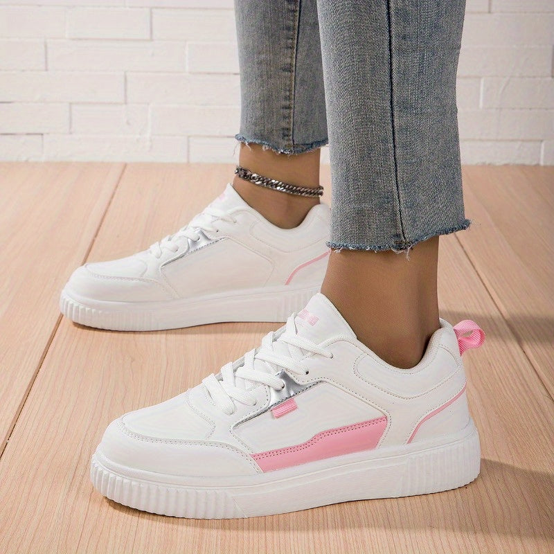 Women's Low Block Sneakers Lightweight Skate Shoes