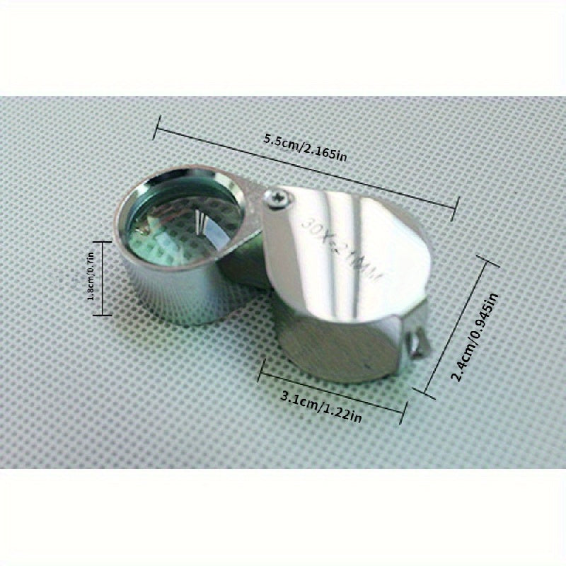 10x Magnifying Glass Portable Jewelry Loupe Small Size for Jewelry Appreciation