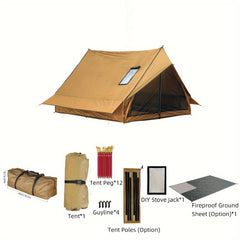 Ultralight Camping Hot Tent 2-3 People Vintage 70D Polyester Waterproof