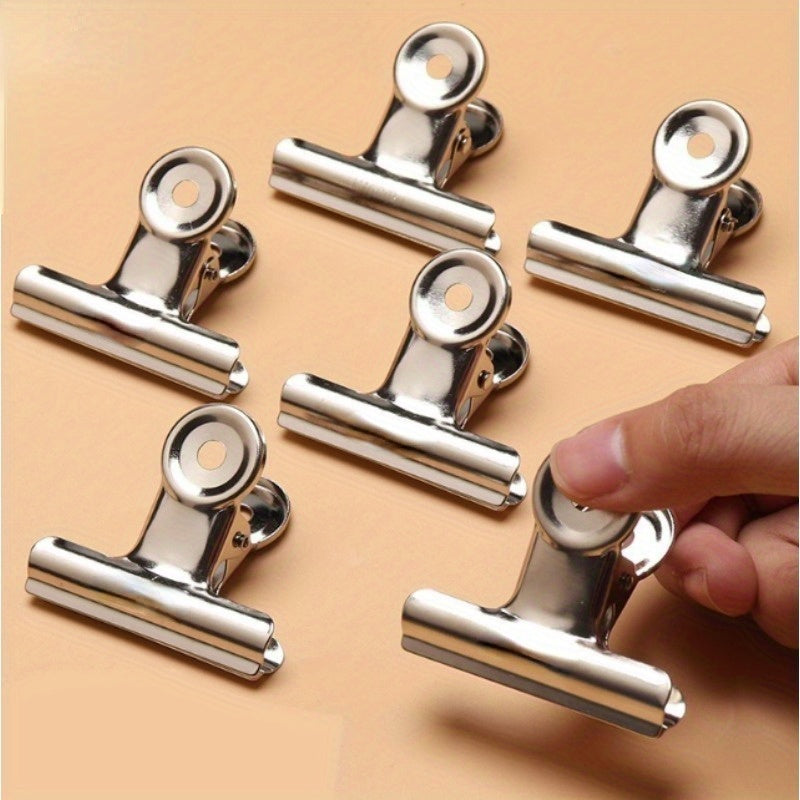 Stainless Steel Ticket Clip Fixed Strong Butterfly Clip Stationery Clip