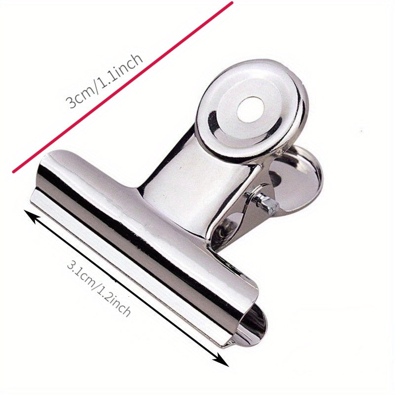 Stainless Steel Ticket Clip Fixed Strong Butterfly Clip Stationery Clip