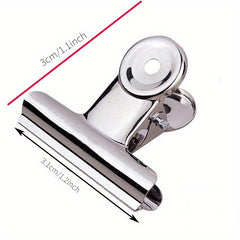 Stainless Steel Ticket Clip Fixed Strong Butterfly Clip Stationery Clip
