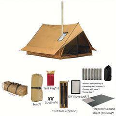 Ultralight Vintage Hut Camping Tent 70D Polyester Waterproof Beach Shelter Tent