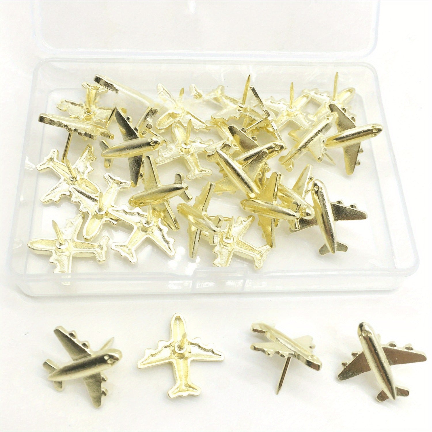 12pcs 3D Airplane Pins for Cork Boards