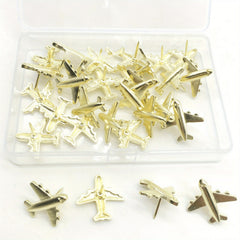 12pcs 3D Airplane Pins for Cork Boards