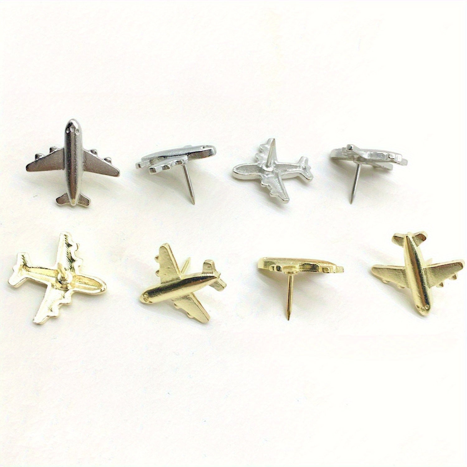 12pcs 3D Airplane Pins for Cork Boards
