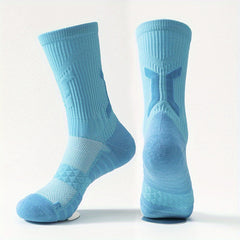 Men's Mid Crew Sport Socks Non Slip Shock Absorption